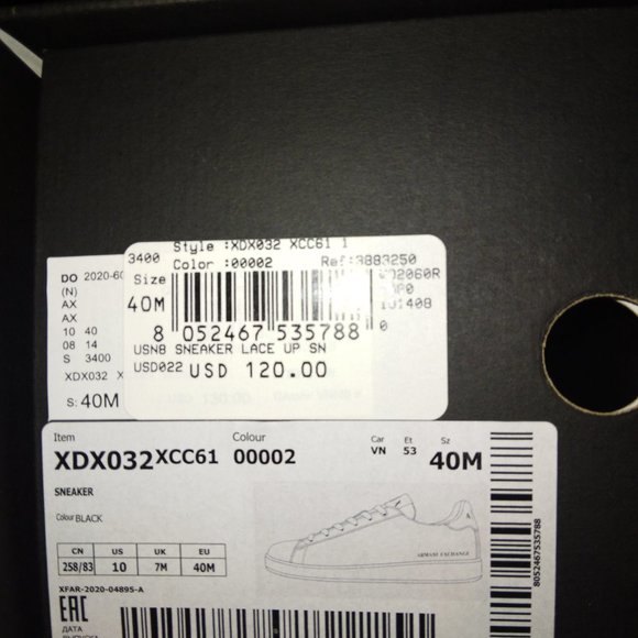 ARMANI EXCHANGE ATHLETIC SHOES - Picture 5 of 5